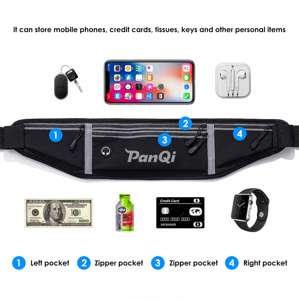 Ultralight Waterproof Fitness Waist Pack - Customizable Sports Bag