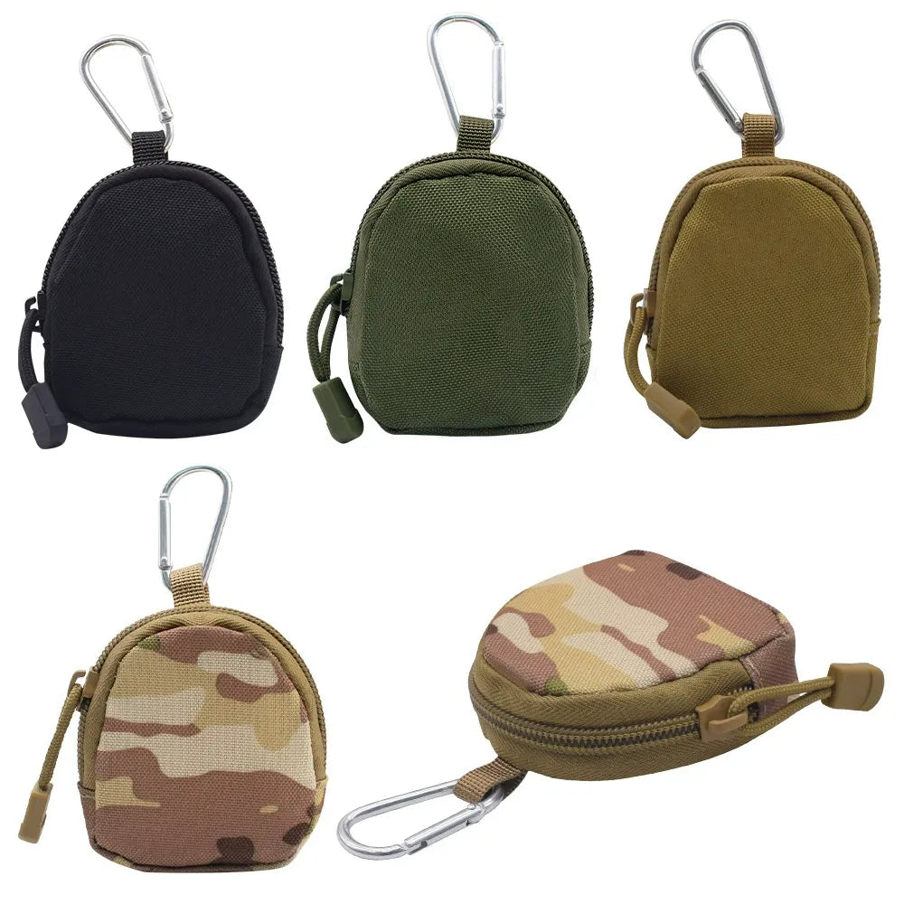 MOLLE Pouch, Round EDC Pouch - Tactical Zipper Bag - Durable 600D Unisex Design for Outdoor Adventures