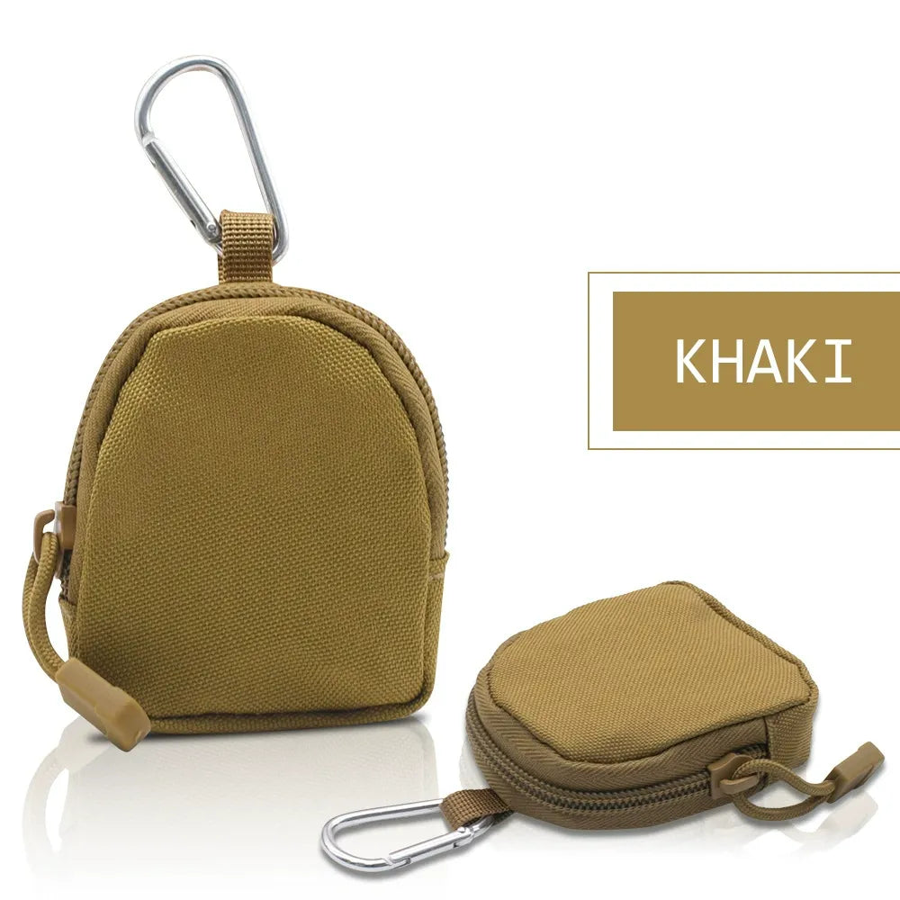MOLLE Pouch, Round EDC Pouch - Tactical Zipper Bag - Durable 600D Unisex Design for Outdoor Adventures