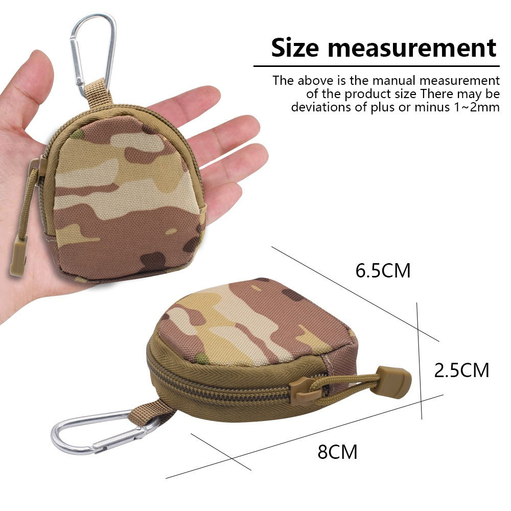 MOLLE Pouch, Round EDC Pouch - Tactical Zipper Bag - Durable 600D Unisex Design for Outdoor Adventures