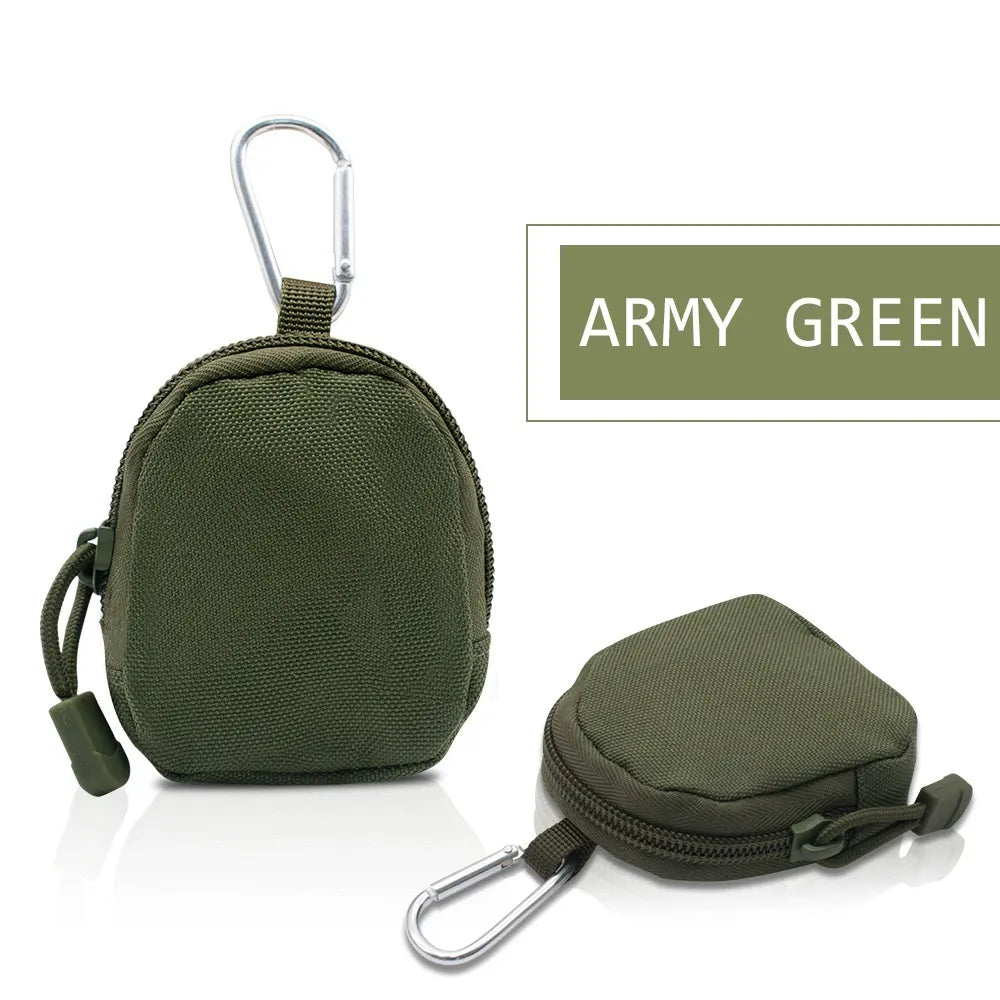 MOLLE Pouch, Round EDC Pouch - Tactical Zipper Bag - Durable 600D Unisex Design for Outdoor Adventures