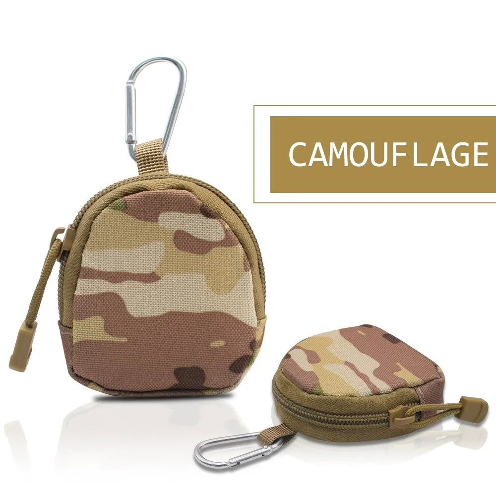 MOLLE Pouch, Round EDC Pouch - Tactical Zipper Bag - Durable 600D Unisex Design for Outdoor Adventures