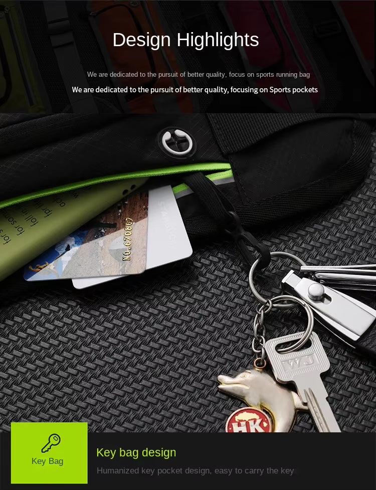 Ultra-Light Adjustable Nylon Waist Pack – Bulk Wholesale for Outdoor Sports Suppliers