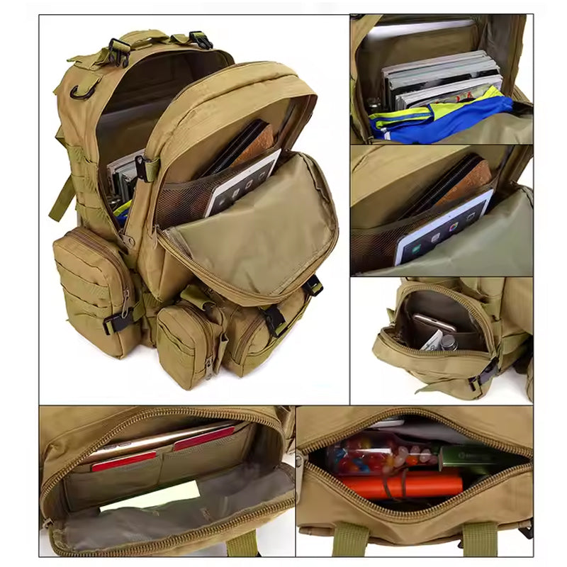 Ultimate Impermeable Tactical Backpack - Built for Extreme Outdoor Adventures