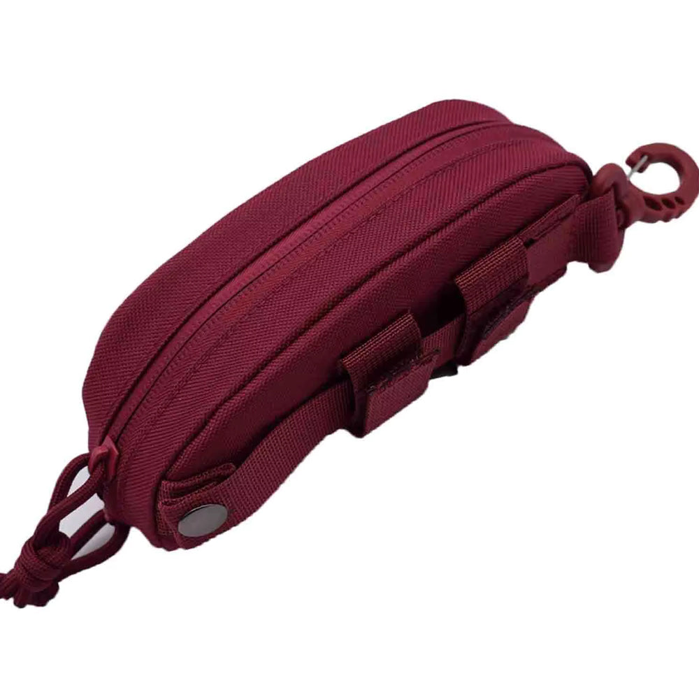Fashion Nylon Glasses Case with Zipper – Portable 10x10cm Eyewear Holder for Travel