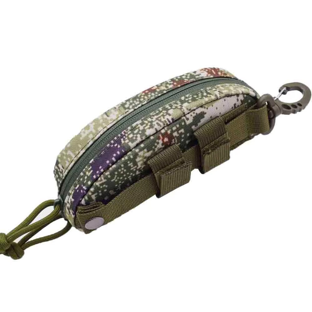 Fashion Nylon Glasses Case with Zipper – Portable 10x10cm Eyewear Holder for Travel