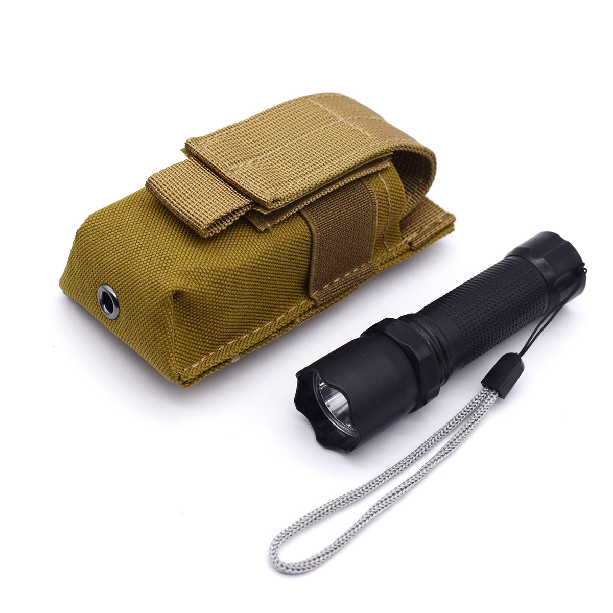 Tactical Outdoor Flashlight Pouch MOLLE-Compatible Admin Pouch