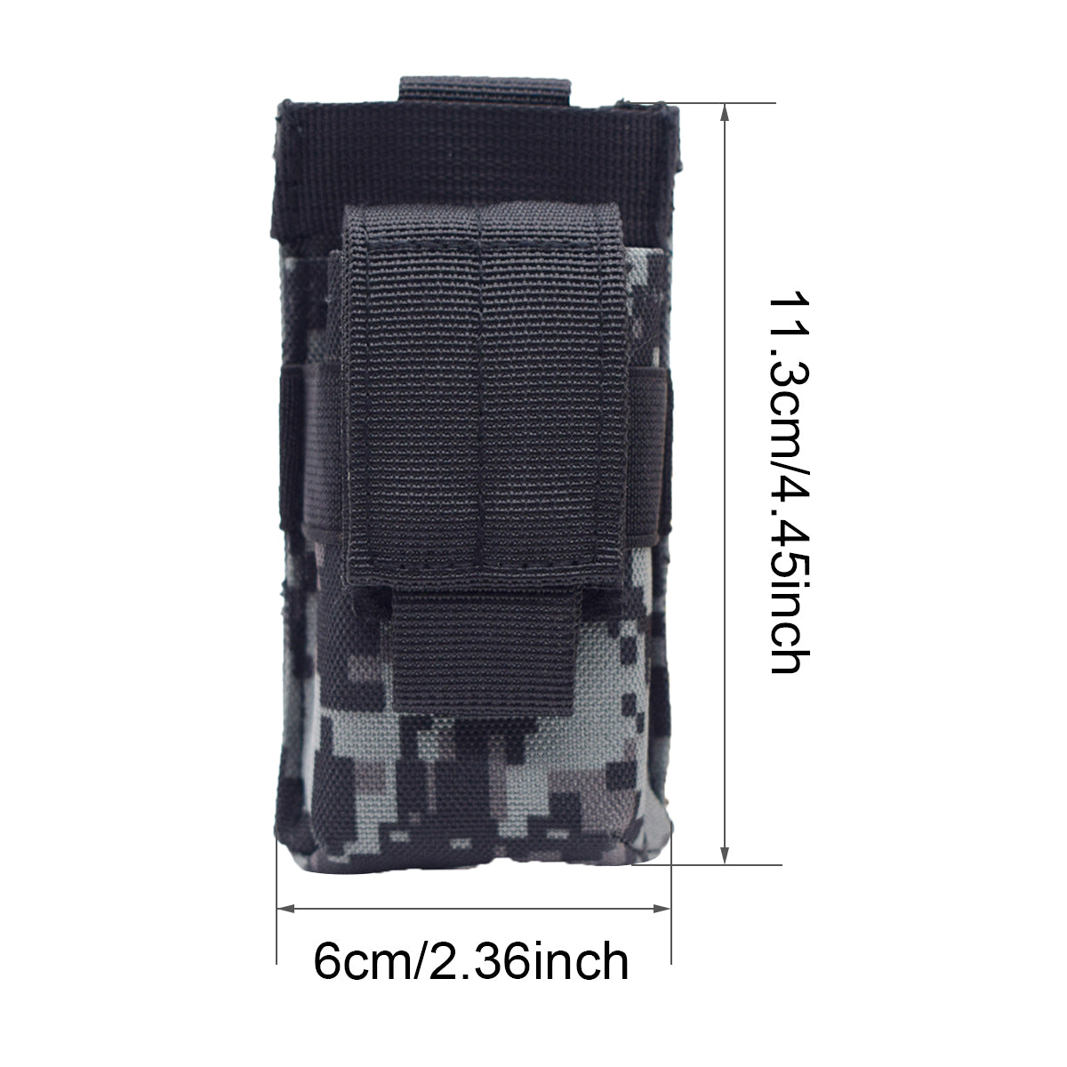 Tactical Outdoor Flashlight Pouch MOLLE-Compatible Admin Pouch