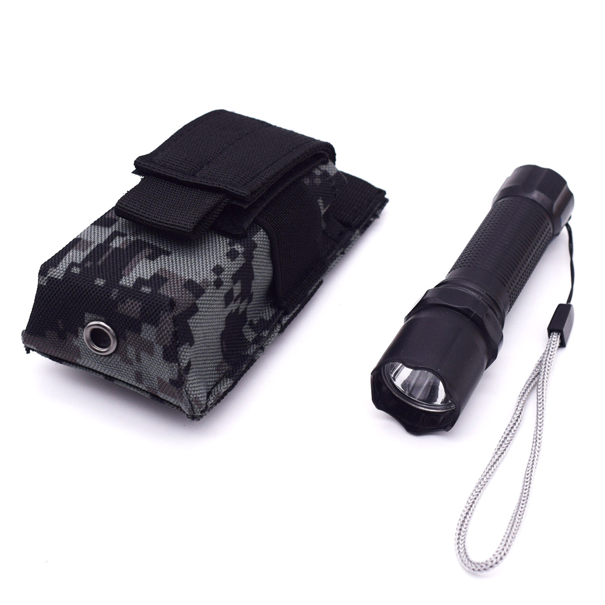 Tactical Outdoor Flashlight Pouch MOLLE-Compatible Admin Pouch