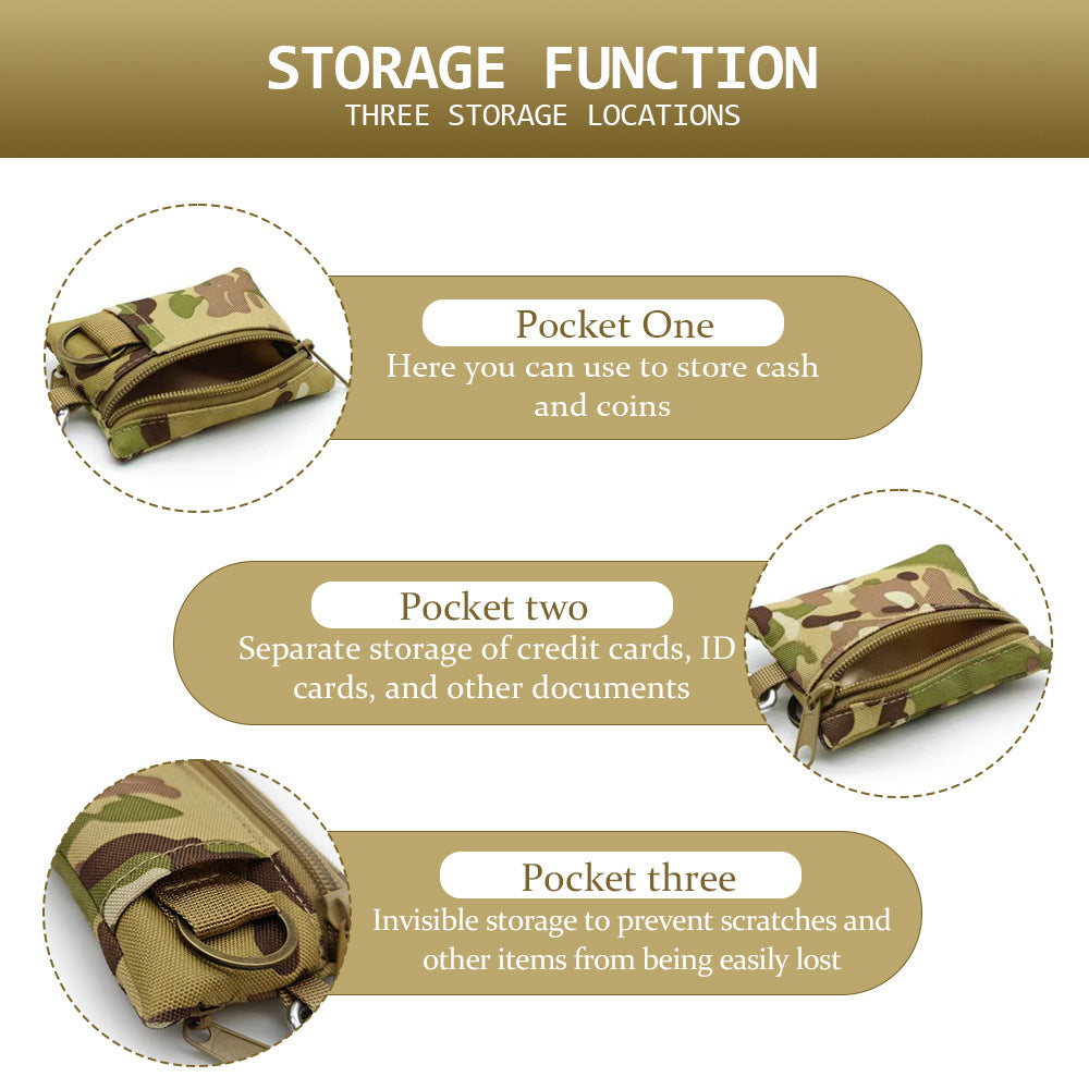 Tactical Organizer Pouch - 600D EDC Pouch for Outdoor Sports | Unisex Key & Tool Wallet