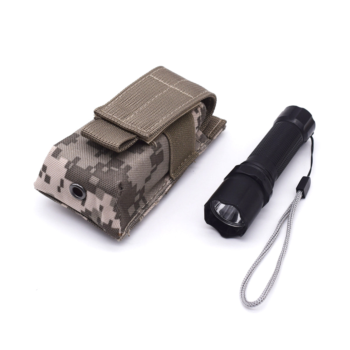 Tactical Outdoor Flashlight Pouch MOLLE-Compatible Admin Pouch