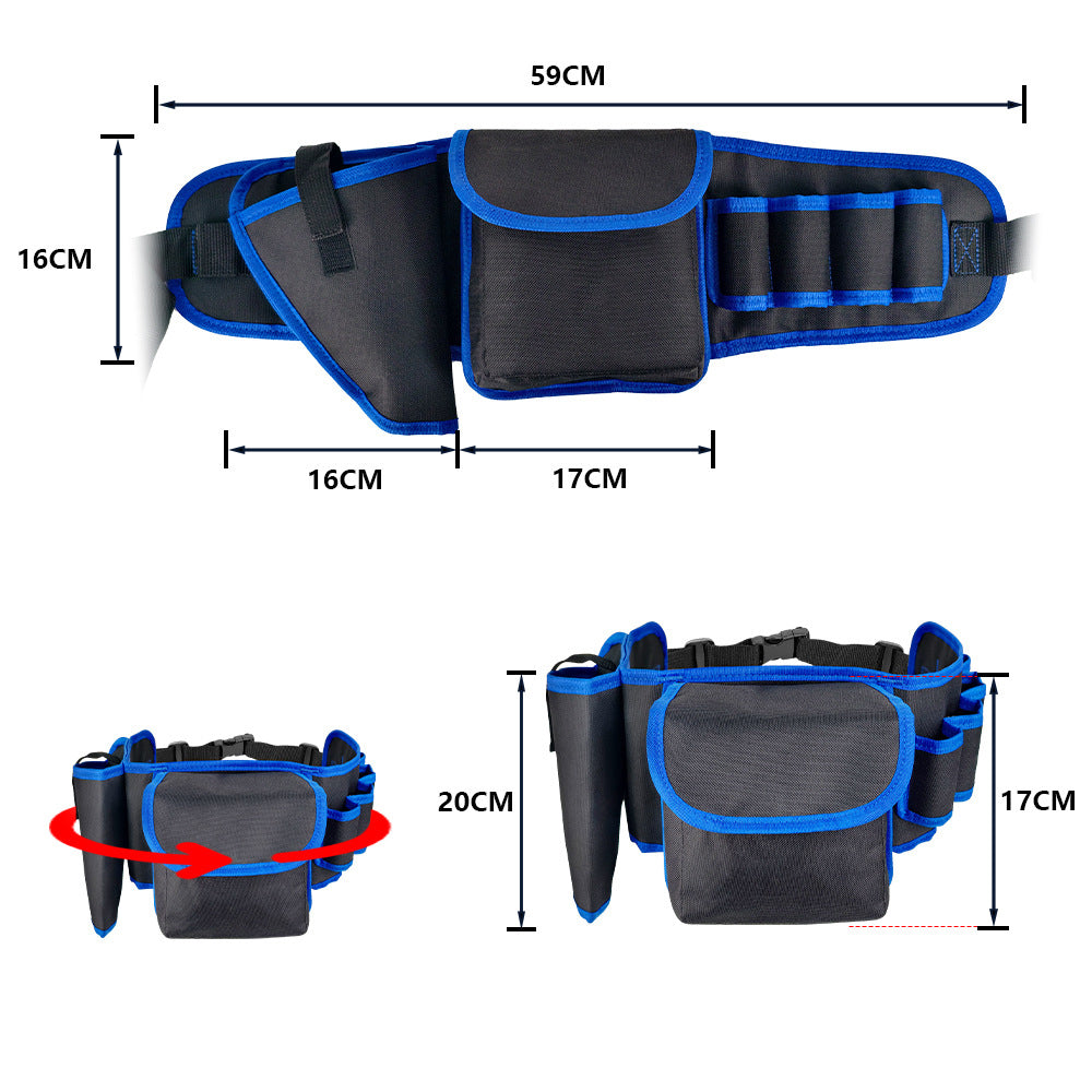 Multi-Function Tool Belt – Durable Waist Pouch for Electricians, Carpenters & Outdoor Repair