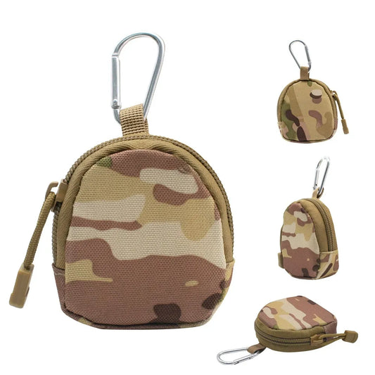 MOLLE Pouch, Round EDC Pouch - Tactical Zipper Bag - Durable 600D Unisex Design for Outdoor Adventures