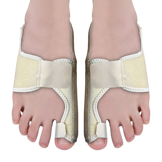 Panqi 2-Pack Bunion Corrector for Women & Men, Orthopedic Bunion Splint for Hallux Valgus Pain Relief, Big Toe Separator, Adjustable Day/Night Support, Comfortable Hammer Toe Straightener