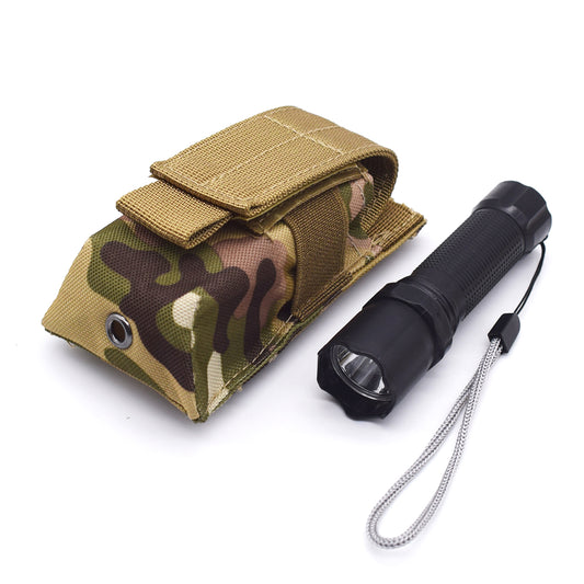 Tactical Outdoor Flashlight Pouch MOLLE-Compatible Admin Pouch